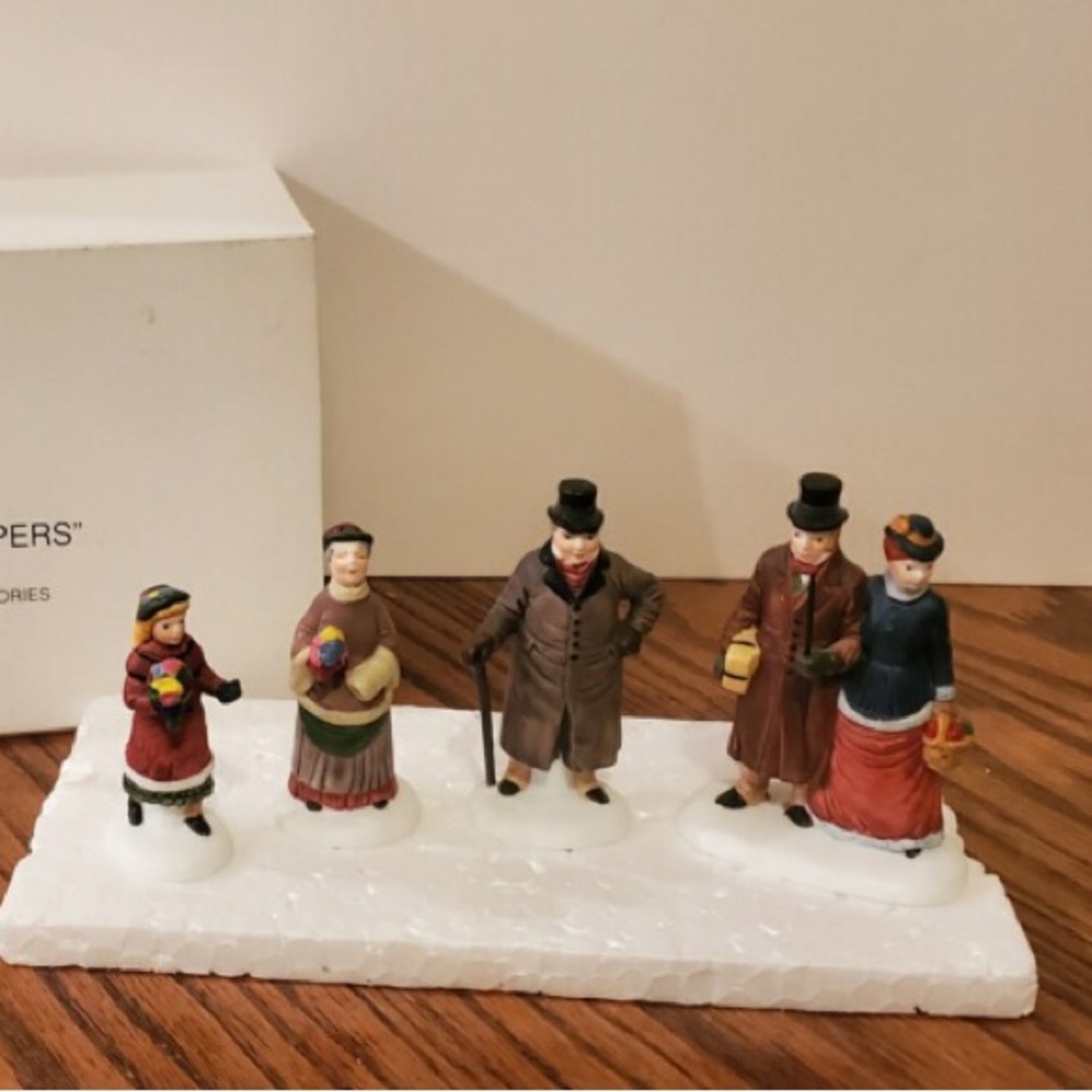 Department 56 Heritage Village Collection  “Chelsea Lane Shoppers”